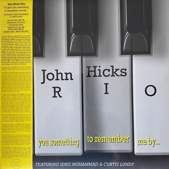 John Hicks Something To Remember Me By